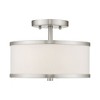 Livex Lighting Park Ridge 2 - Light Semi-Flush Mount in  Brushed Nickel - 4 of 4