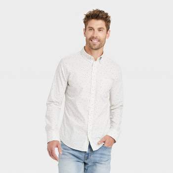 Men's Slim Fit Every Wear Long Sleeve Button-Down Shirt - Goodfellow & Co™