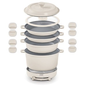 Dash Smartstore 11pc Stacking Cookware Set with Electric Burner Sage - 1 of 4