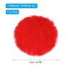 Unique Bargains Fluffy Soft Elastic Faux Fur Pom Poms for Hats DIY Scarves Gloves 12 Pcs - 2 of 4