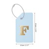 Unique Bargains Luggage Tag Light Blue 1 Pc - 2 of 4