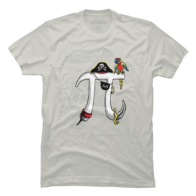 Men's Design By Humans Pirate Pi Day By MudgeStudios T-Shirt