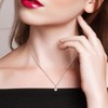 EVERLY JEWELRY | Sterling Silver Pendant with Created Gemstone – Multiple Stone Options - 4 of 4