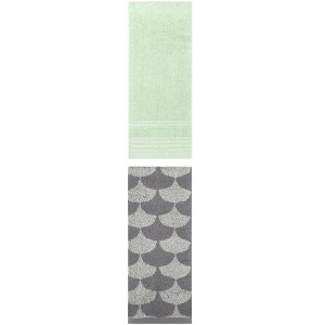 REGALWOVEN Soft Absorbent Bathroom Decorative Hand Towels for Drying 14" x 30"/13" x 29" 2 Pcs - 1 of 4