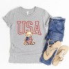 The Juniper Shop USA Bear Youth Short Sleeve Tee - XL - Heather Grey - 4 of 4