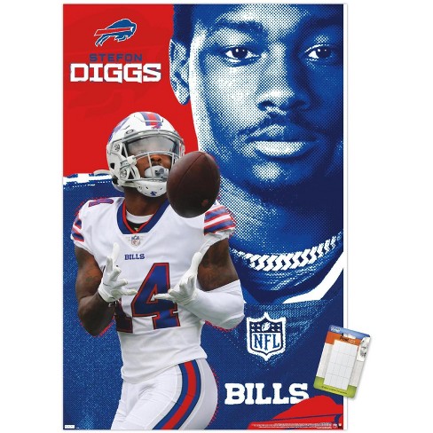 Trends International NFL Buffalo Bills - Neon Helmet 23 Unframed Wall  Poster Print White Mounts Bundle 22.375 x 34