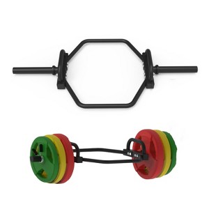 Coucheta Barbell Bar, Weight Lifting Bar Straight Barbell Bars for Bench Press/Hip Thrusts/Biceps/Lunges/Squat/Strength-Training Home Gym Weight Bar - 1 of 4