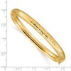 Black Bow Jewelry 6mm 14k Yellow Gold Florentine Engraved Hinged Bangle Bracelet, 8 Inch - 4 of 4