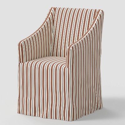 Replacement Slipcover Only for Sloped Arm Dining Chair in Harvest Stripe Hearth Brown - Threshold™