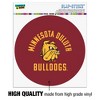 Minnesota Duluth Bulldog Automotive Car Window Locker Circle Bumper Sticker - 3 of 4