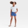 Girls' Mid-Rise Patch Pocket Cuffed Jean Shorts - Cat & Jack™ - 3 of 3