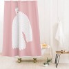 Deny Designs Alice Rebecca Potter White Dove Shower Curtain - image 2 of 3