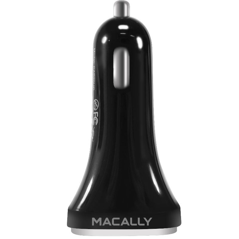 Macally 20 Watt Dual Port USB-A and USB-C Car Charger, 4 of 6