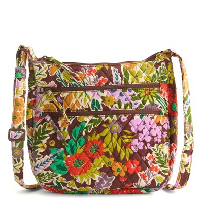 Vera Bradley Women's Outlet Cotton Heritage Trio Zip Hipster Crossbody Bag