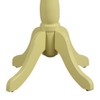 Okak 18"W Round Coffee Table with Turned Pedestal Base Cottage Style Pedestal Table w/4 Legs for Small Spaces - 4 of 4