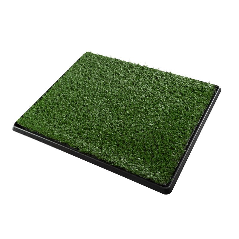 Artificial Grass Puppy Pee Pad for Dogs and Small Pets - 20x25 Reusable 4-Layer Training Potty Pad with Tray - Dog Housebreaking Supplies by PETMAKER, 4 of 8