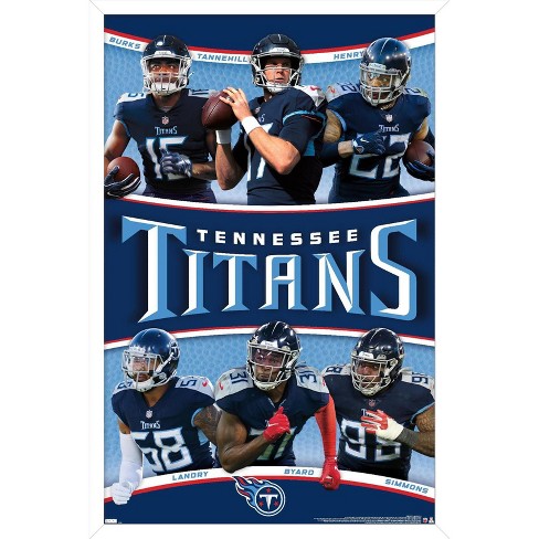 Trends International Nfl Tennessee Titans - Derrick Henry 22 Framed Wall  Poster Prints White Framed Version 22.375 X 34 : Target