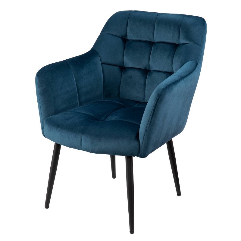 Bartwin Upholstered Accent Chair Blue/Black - Aiden Lane, 1 of 9