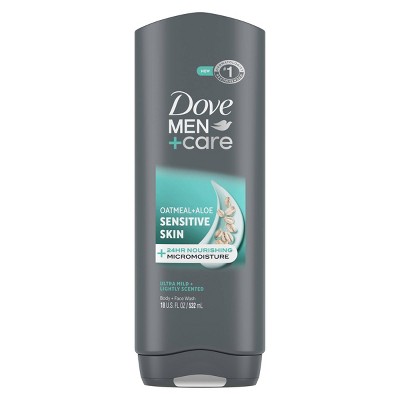 Dove Men+Care Sensitive Skin Body & Face Wash - Oatmeal & Aloe - 18 fl oz