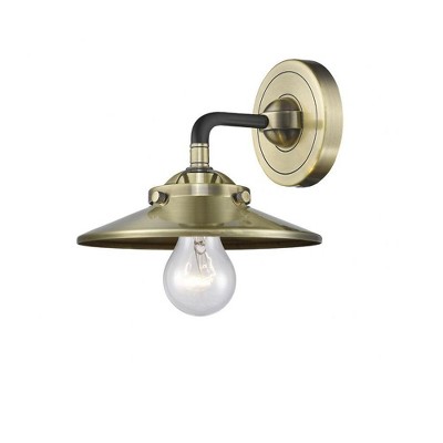 Railroad - 1 Light Wall Sconce-5.25 Inches Tall and 8 Inches Wide
