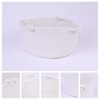 REGALWOVEN Handcrafted Odorless Cotton Rope Decorative Woven Storage Basket with Handle - 3 of 4