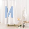 Deny Designs April Lane Art Block Monogram Shower Curtain - 2 of 3