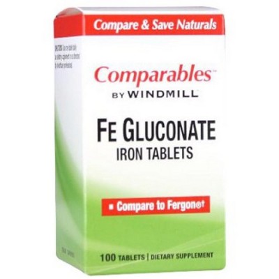 Windmill Fe Gluconate Iron Tablets 239mg -100 Ct