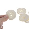 Unique Bargains Resin Round Flat 4-Hole DIY Craft Sewing Buttons 60L 1.5" 10 Pcs - 4 of 4
