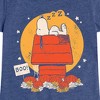 Girls' - Peanuts - Snoopy Halloween Dog House Fitted Short Sleeve Graphic T-Shirt - 2 of 4