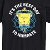 Men's - SpongeBob SquarePants - The Best Day To Namaste Short Sleeve Graphic T-Shirt - 2 of 4