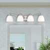 Livex Lighting Somerville 4 - Light Vanity in  Brushed Nickel - 4 of 4