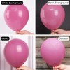 PartyWoo Balloons Hot Pink Magenta Fuchsia Dark 18 12 10 5 Inch 142 pcs - 3 of 4