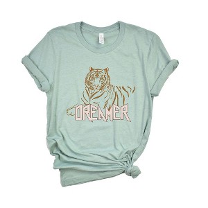 Simply Sage Market Women's Dreamer Tiger Short Sleeve Graphic Tee - 1 of 4