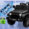 12V Kids Ride on Truck Car, w/Parent Remote Control, Twin 35w Motors, 3 Speeds, LED Lights, Music & Horn, Spring Suspension - 3 of 4