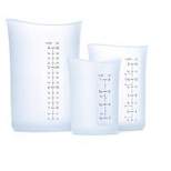 iSi Basics Measuring Set of 3 Silicone Flexible Mesauring Cup, Translucent