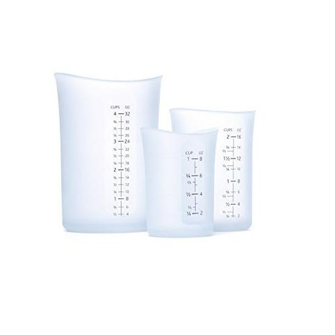 Isi Basics Measuring Set Of 3 Silicone Flexible Mesauring Cup
