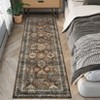 Vintage Oriental Printed Distressed Rug Washable Thin Low Pile Area Rugs for Living Room Indoor Retro Non Slip Soft Carpet for Bedroom - 3 of 4