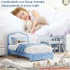 Twin/Twin-XL/Full Size Upholstered Bed Frame with Storage Drawer and Smart light Headboard for Kids, Wooden Slats Support, No Box Spring Needed - 3 of 4