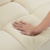 KTMBDW 75.4" Loveseat Sofa, Mid Century Modern Decor Love Seat Couches for Living Room, Bedroom, Solid and Easy to Install Love Seats Furniture - 4 of 4
