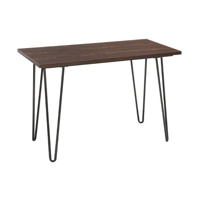 44" Home Retro Writing Desk with Hairpin Legs - OFM