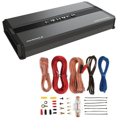Crunch Power Drive 4000w 2 Channel Class A B Amplifier Pd4000 2 Amp Wiring Kit Target