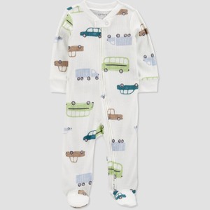 Carter's Just One You®️ Baby Boys' Vehicles Sleep N' Play - Ivory - 1 of 3