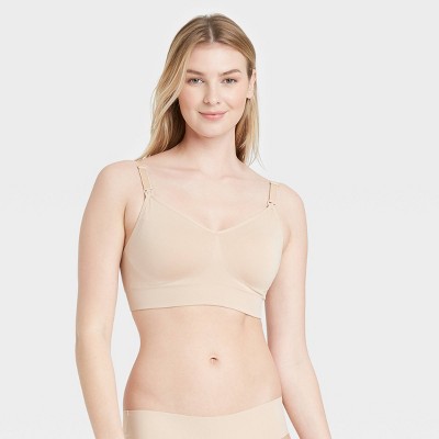 Women&#39;s Nursing Seamless Bra - Auden&#8482; Pearl Tan XS