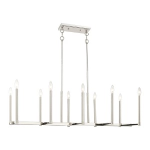 Livex Lighting Alpine 10 - Light Chandelier in  Polished Nickel - 1 of 4
