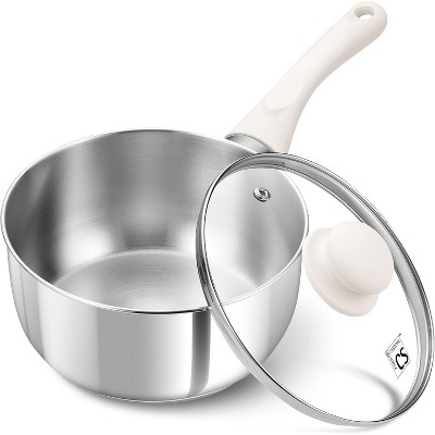 KOCH SYSTEME CS  Stainless Steel Saucepan with Stay-Cool Bakelite Handle and Lid
