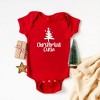 The Juniper Shop Christmas Cutie Tree Baby Bodysuit - Newborn - Red - 2 of 2