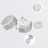 Unique Bargains Octagon Velvet Ring Box 2 Slots for Wedding Ceremony Proposal Engagement Birthday 1 Pc - 2 of 4