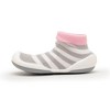 Komuello Baby  Girl First Walk Sock Shoes Dots & Stripes - 4 of 4