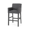 Set of 2 Bar Stool Upholstered Counter Stool Dining Chair Pub Stool -ModernLuxe - 3 of 4
