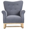 CAVINAS Velvet Upholstered Accent Chair,Modern Rocking Chairs with Comfortable Seating for Bedroom,Reading Room - 4 of 4